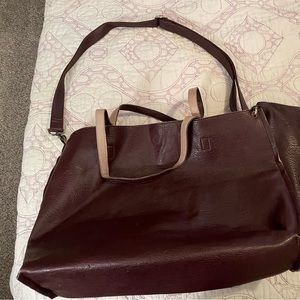 Free People Vegan Leather Reversible Shoulder Bag